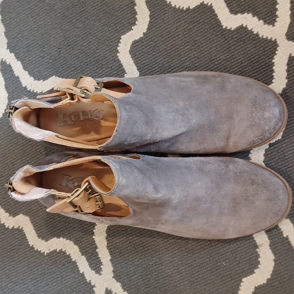 Korks by Kork-Ease Gabriella Gray & Tan Ankle Boots Women's 9.5 - Picture 15 of 15